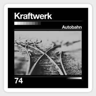 Kraftwerk - Autobahn // Artwork 90's Design Sticker